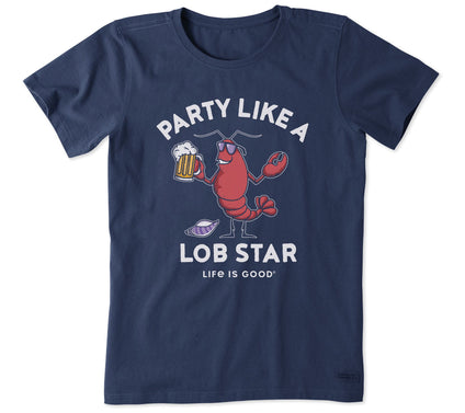 Life is Good Women's Party Like A Lob Star Crusher Tee