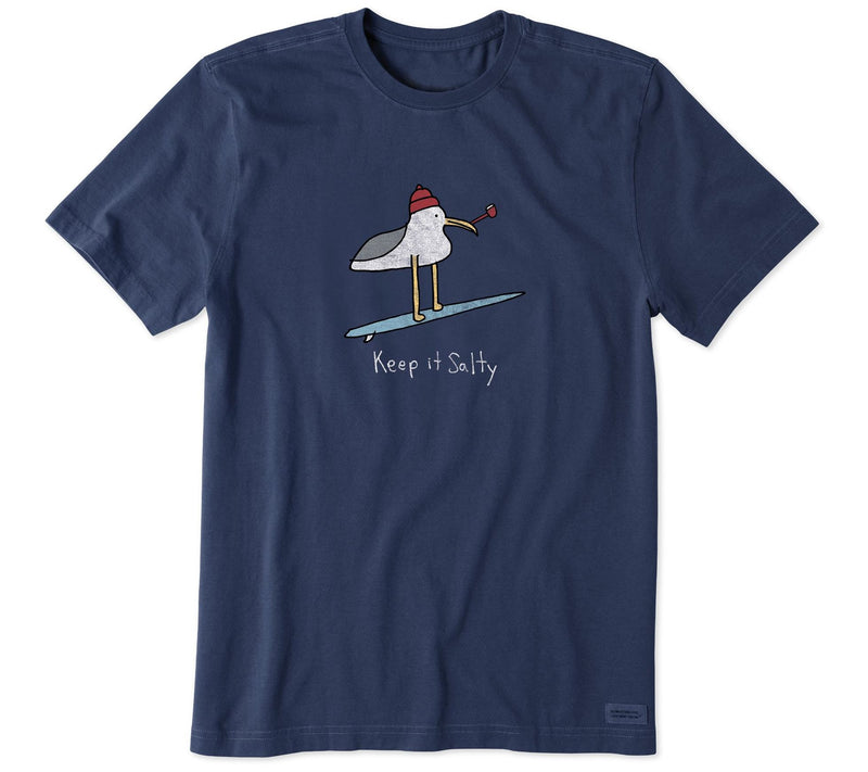 Life is Good Men's Keep It Salty Seagull Crushe r Tee — Main view