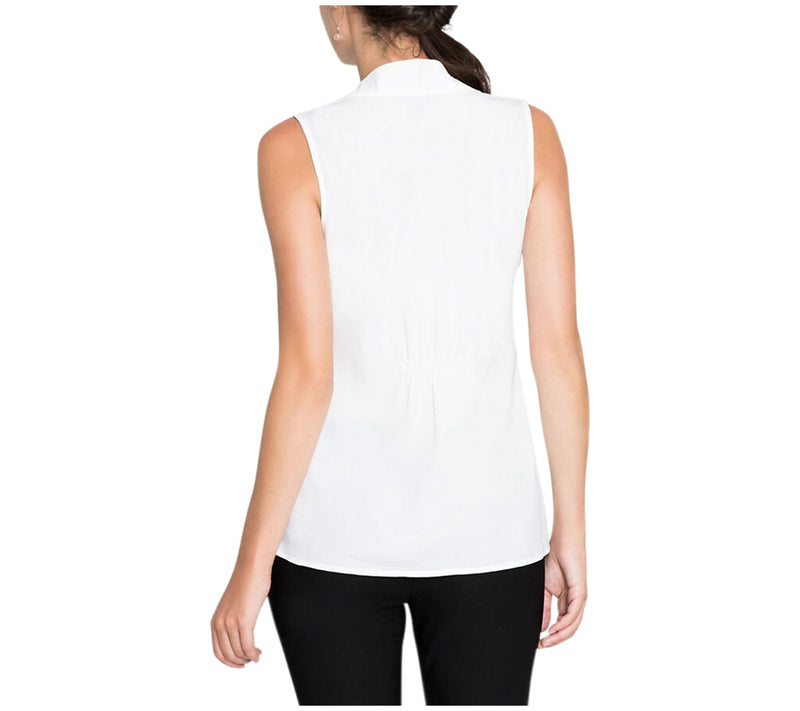 NIC+ZOE Petite Easy Day to Night Top - Paper White — View 4