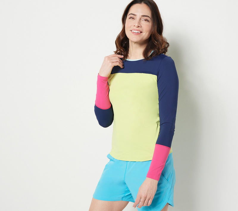 Lands' End Crew-Neck Long-Sleeve UPF 50 Rash Guard — View 25