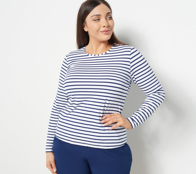 Lands' End Crew-Neck Long-Sleeve UPF 50 Rash Guard — View 27