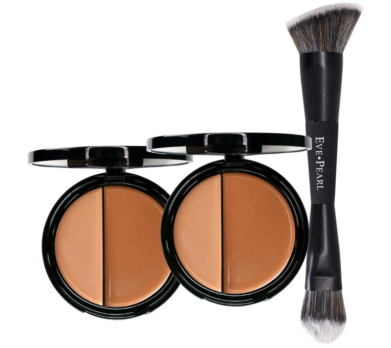 EVE PEARL HD Dual Foundation Duo with Contour Blender Brush — View 7
