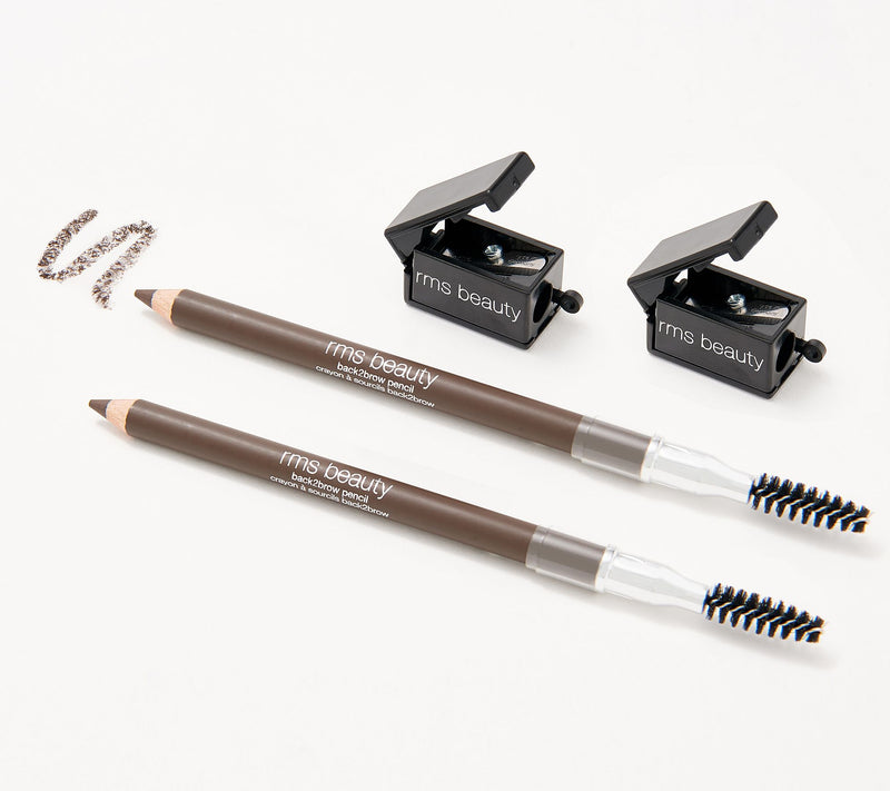 RMS Beauty Back2Brow Eyebrow Pencil Duo with Sharpener — View 2