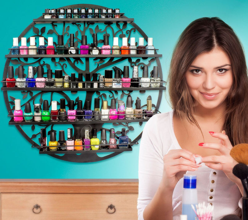 Sorbus Wall Mounted 5 Tier Nail Polish Rack — View 7