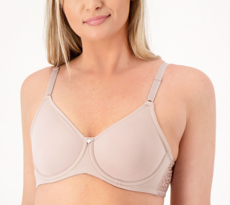 Breezies Jacquard Back Smoothing Unlined Underwire Bra — View 8