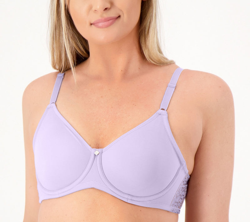 Breezies Jacquard Back Smoothing Unlined Underwire Bra — View 9