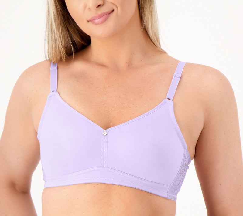 Breezies Jacquard Back Smoothing Unlined Wirefree Bra — View 9