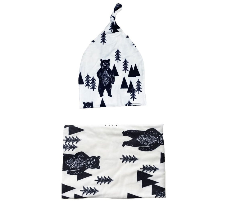 Headbands of Hope Baby Swaddle and Hat Set — Main view