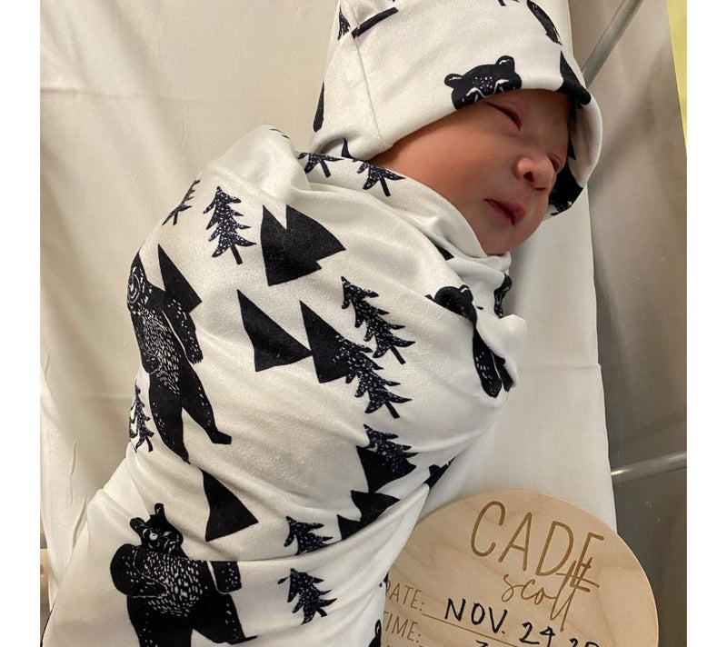 Headbands of Hope Baby Swaddle and Hat Set — View 2