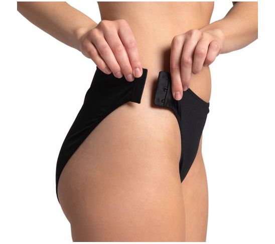 Slick Chicks Adaptive High Waisted Brief Undwear - Black — Main view