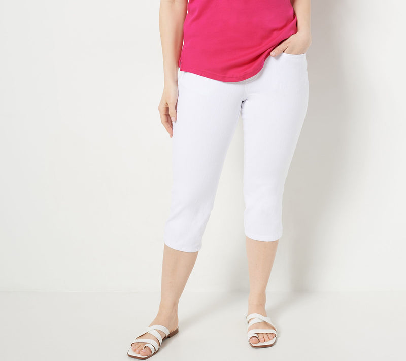 Belle by Kim Gravel Petite Flexibelle Capri Jeans — View 21