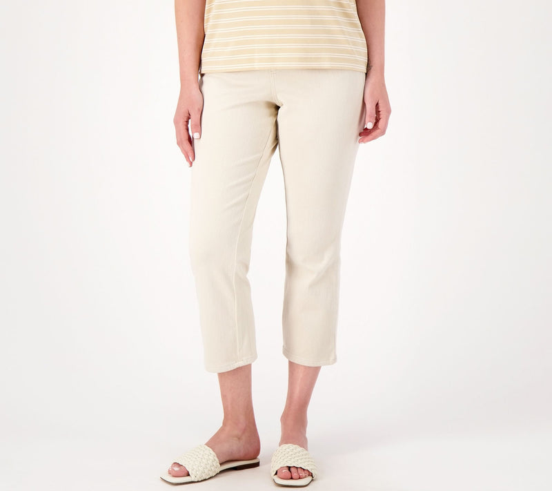 Belle by Kim Gravel Petite Flexibelle Crop Pants — View 13