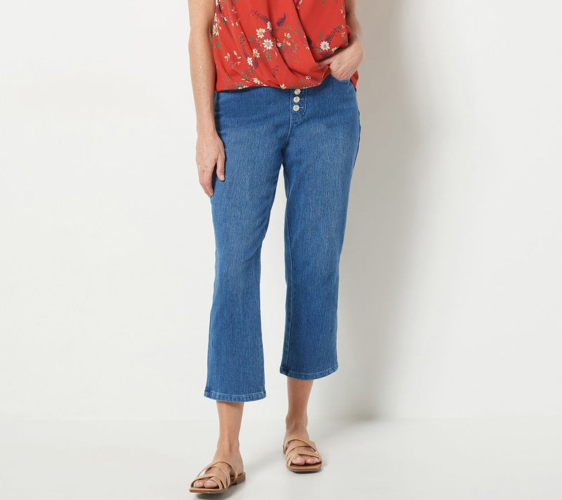 Belle by Kim Gravel Petite Flexibelle Crop Pants — Main view