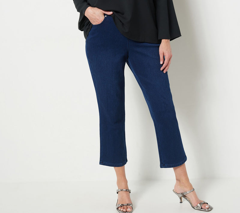 Belle by Kim Gravel Petite Flexibelle Crop Pants — View 17