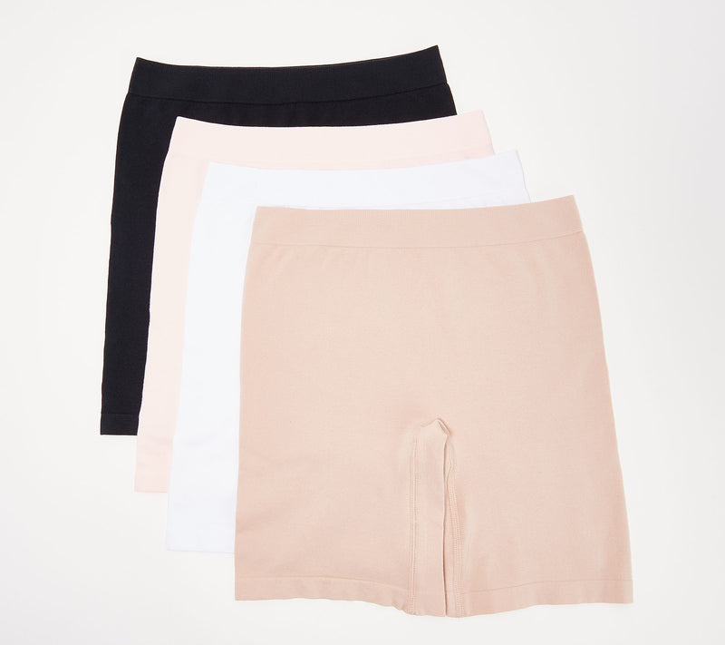 Breezies Set of 4 Cotton Long Line Panty Pack — View 3