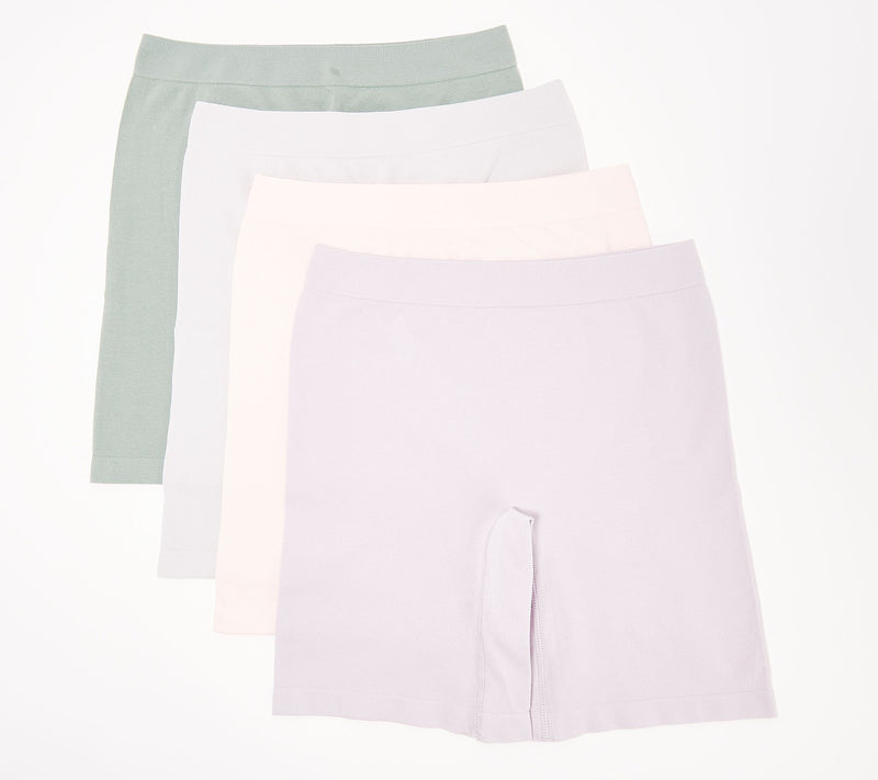 Breezies Set of 4 Cotton Long Line Panty Pack — View 7