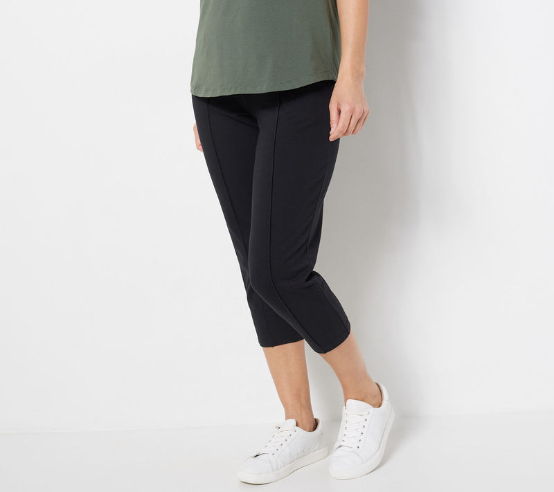 Denim & Co. Regular Active French Terry Crop Pant — View 17