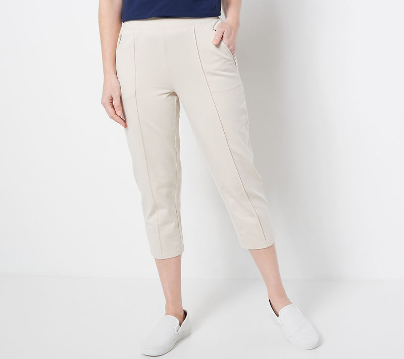Denim & Co. Regular Active French Terry Crop Pant — View 5