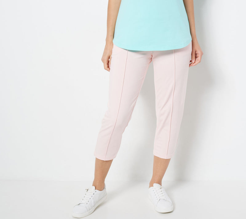 Denim & Co. Regular Active French Terry Crop Pant — View 9