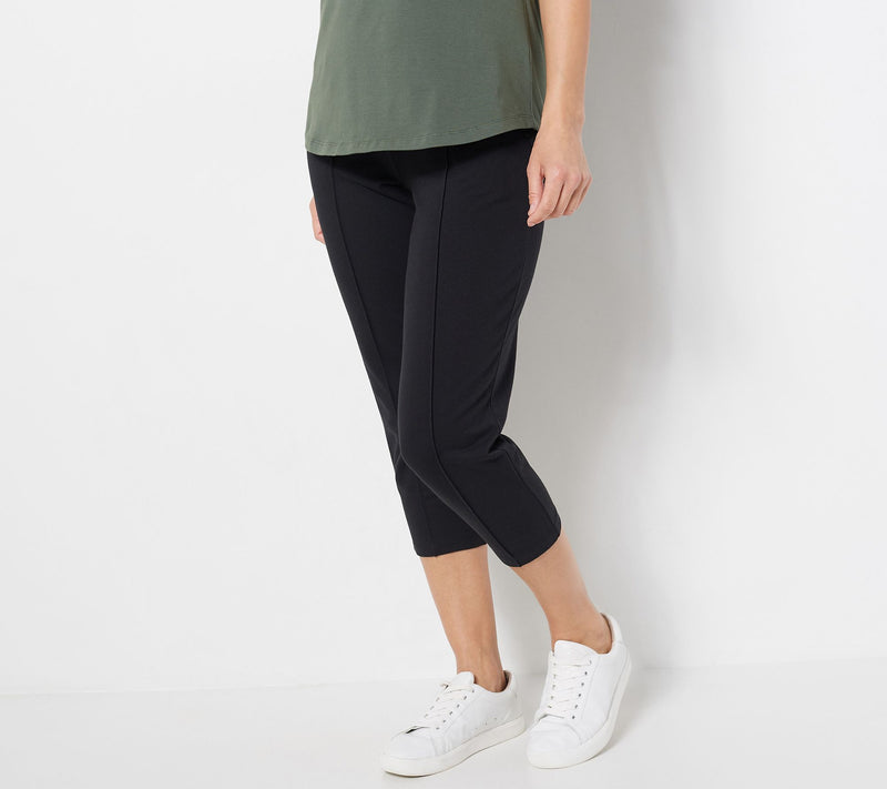 Denim & Co. Petite Active French Terry Crop Pant — View 13