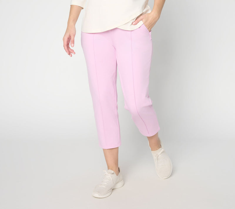 Denim & Co. Petite Active French Terry Crop Pant — View 27