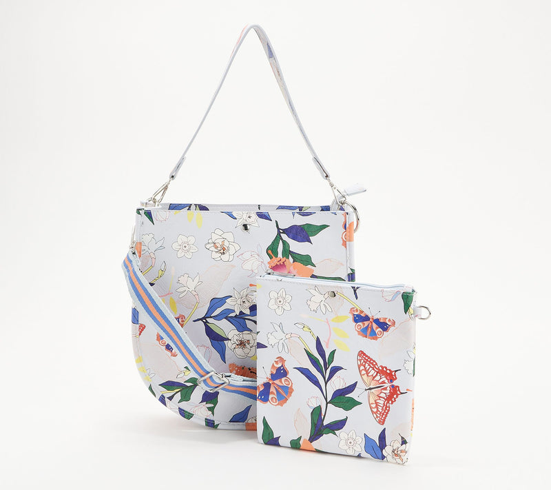 AHDORNED Double-Entry U-Shaped Messenger w/ 2 Straps & Pouch — View 9