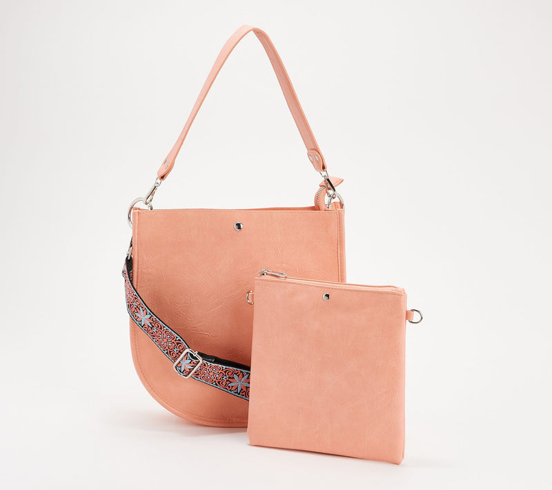 AHDORNED Double-Entry U-Shaped Messenger w/ 2 Straps & Pouch — View 17