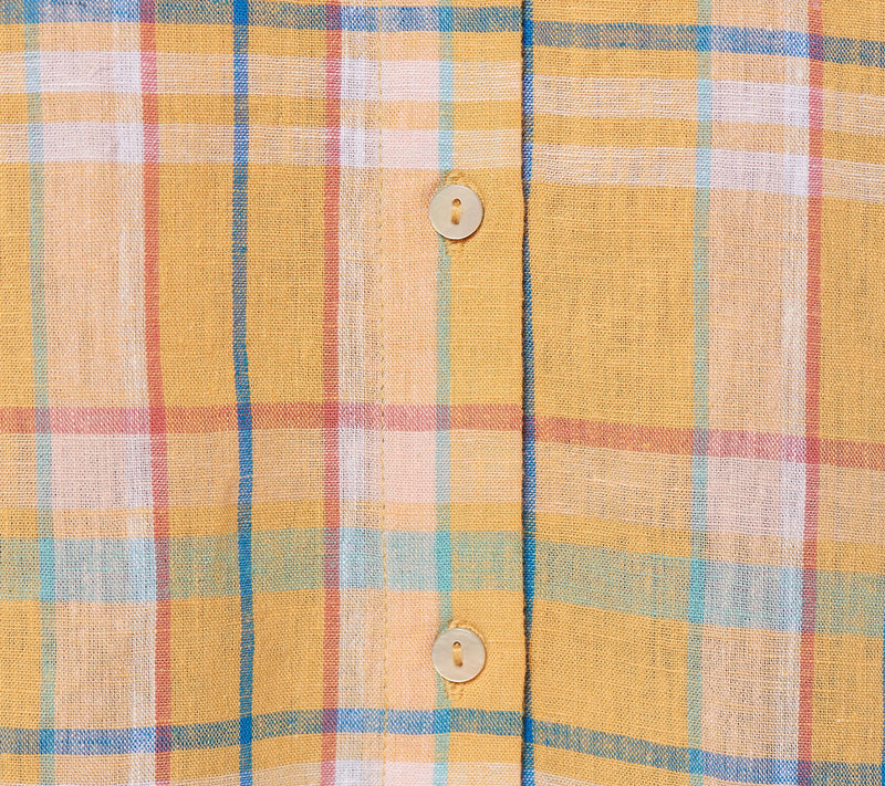 Candace Cameron Bure Petite Linen Blend Button- Front Shirt — View 18