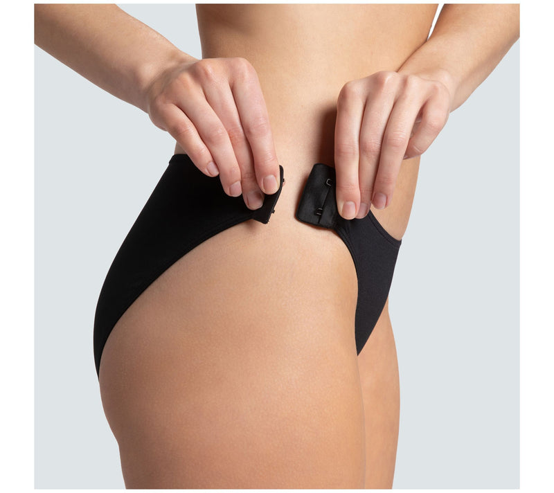 Slick Chicks Adaptive Brief Underwear - Black — Main view