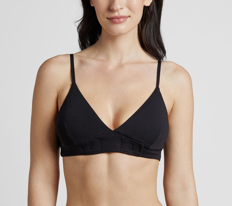 Slick Chicks Front Fastening Bra - Black — View 5