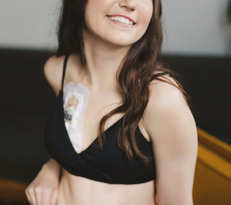 Slick Chicks Front Fastening Bra - Black — View 6