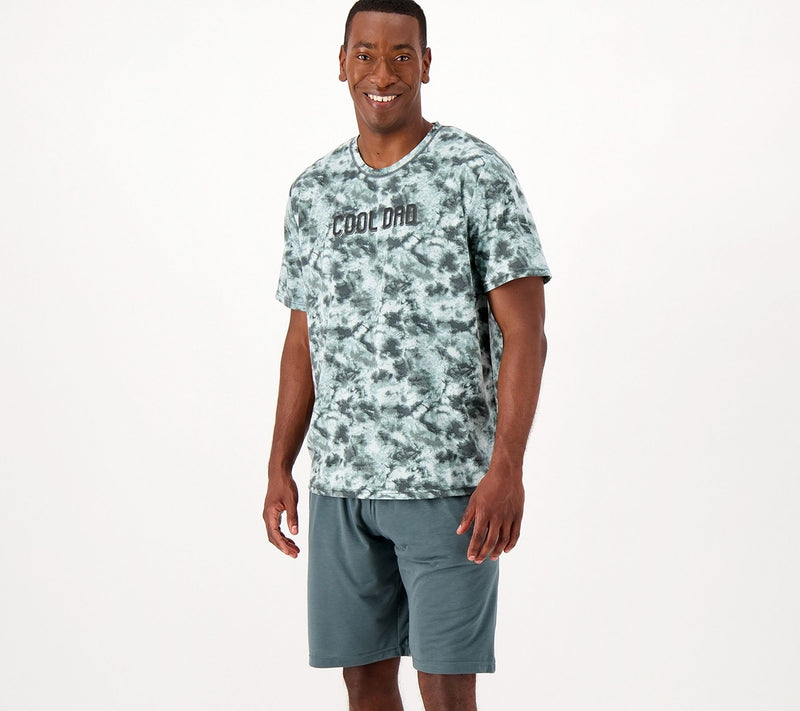 Cuddl Duds Men's Tee and Bermuda Set — View 2
