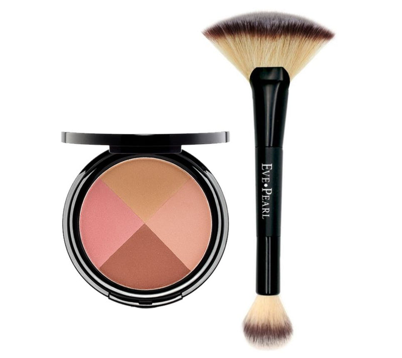 EVE PEARL Ultimate Face Compact & 204 Fan Brush — View 3