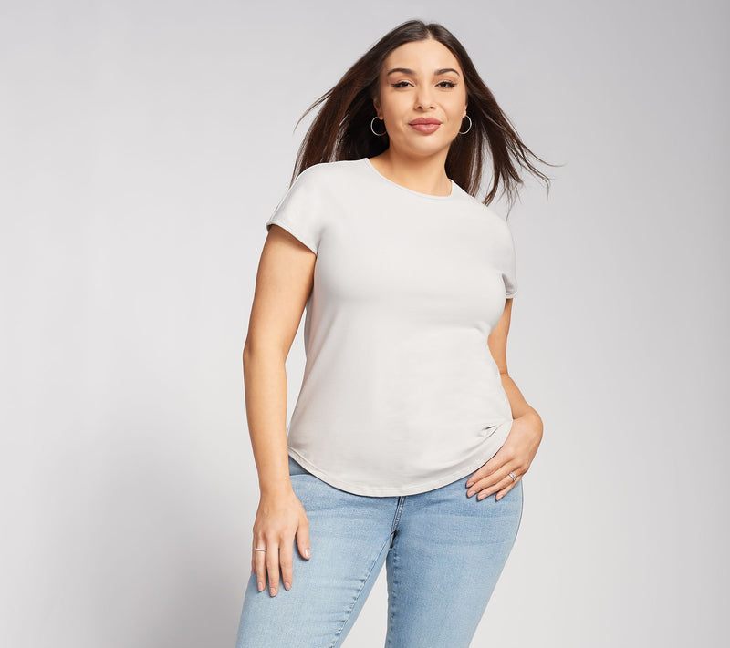 Form & Line by Universal Standard Knit Short Sleeve Tee — View 18