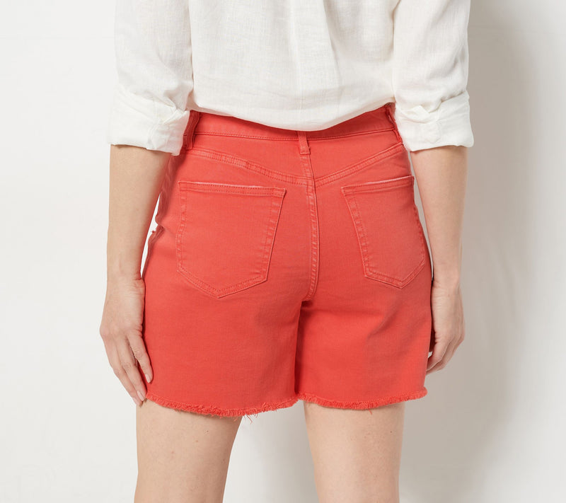 Candace Cameron Bure Regular Color Denim Short — View 2