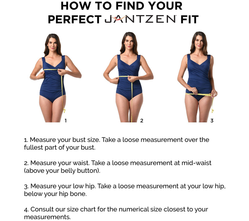 Jantzen High Neck Tankini with Skirted Bottom — View 14