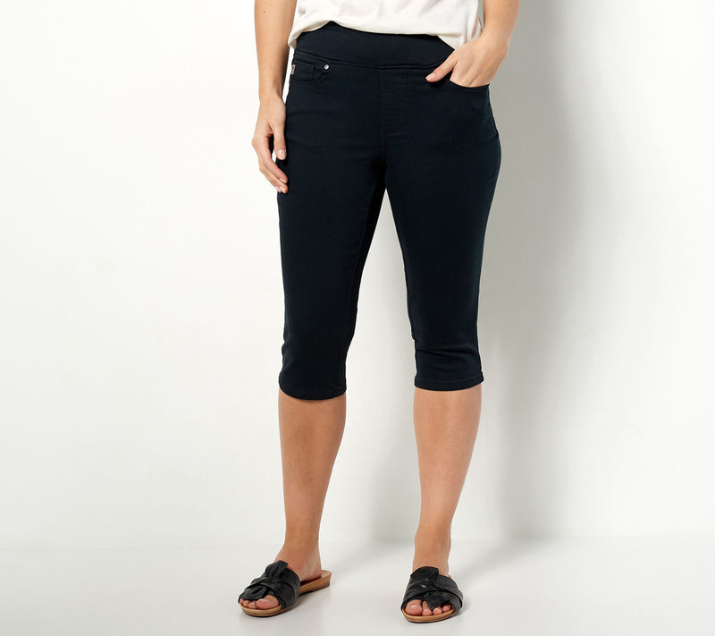 Belle by Kim Gravel Regular TripleLuxe Twill Pedal Pushers — View 3