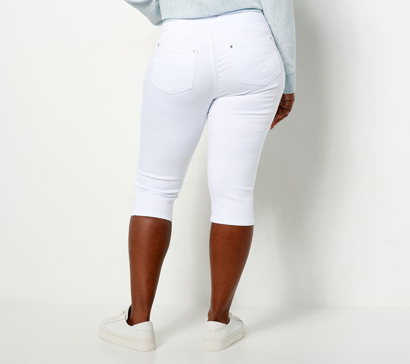 Belle by Kim Gravel Regular TripleLuxe Twill Pedal Pushers — View 10