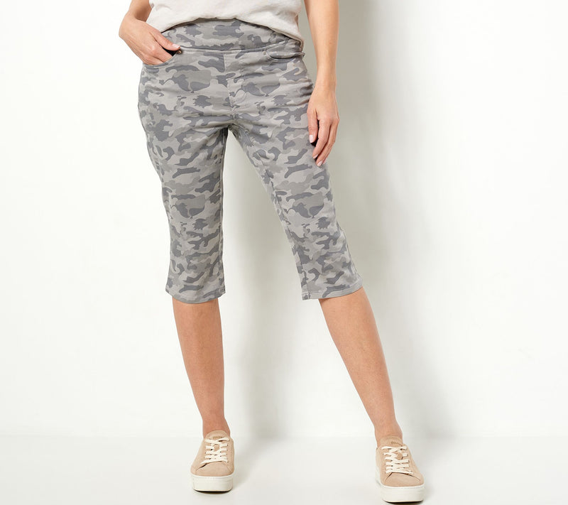 Belle by Kim Gravel Regular TripleLuxe Twill Pedal Pushers — View 7