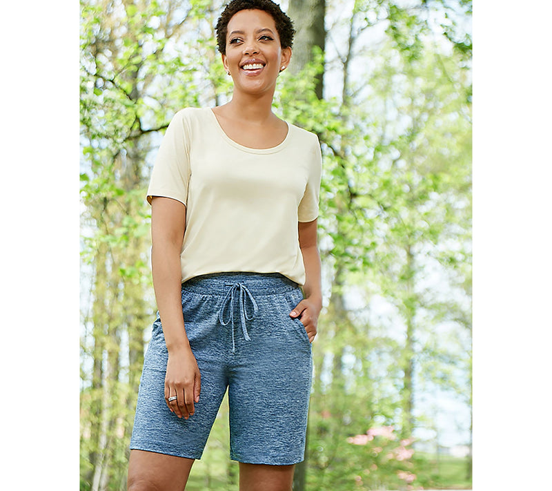 zuda Petite Z-Cool Shorts with Pockets — View 17