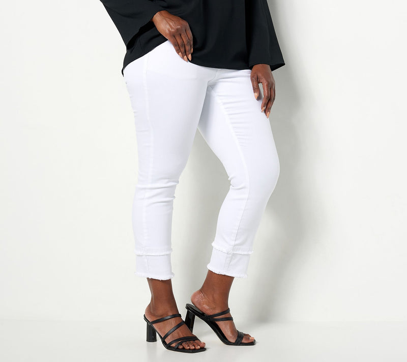 Belle by Kim Gravel TripleLuxe Petite Twill Crop Straight — View 8