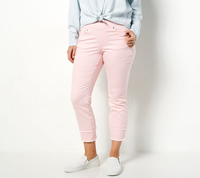 Belle by Kim Gravel TripleLuxe Petite Twill Crop Straight — View 5