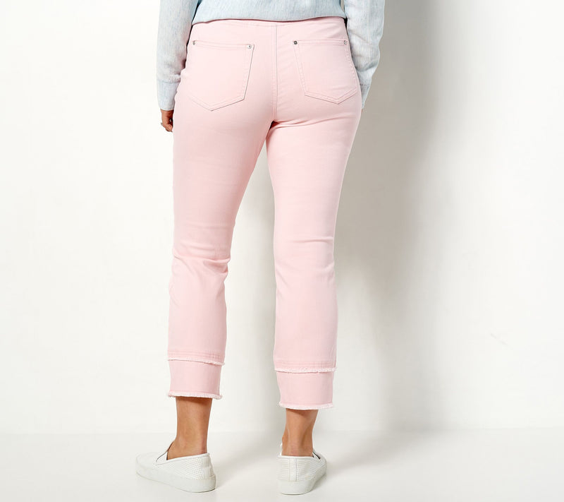 Belle by Kim Gravel TripleLuxe Petite Twill Crop Straight — View 10