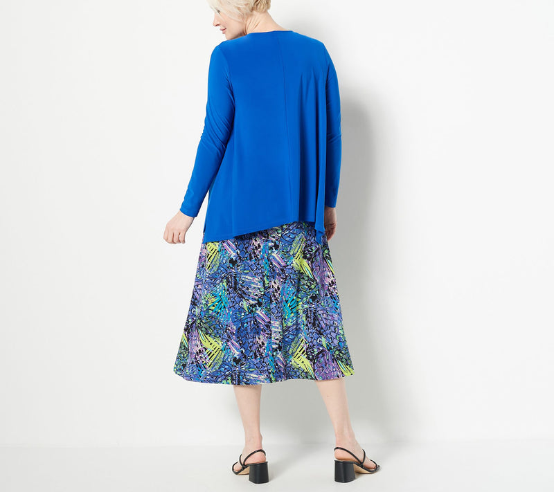 Women with Control Regular Como Jersey Midi Dress & Cardigan Set — View 14