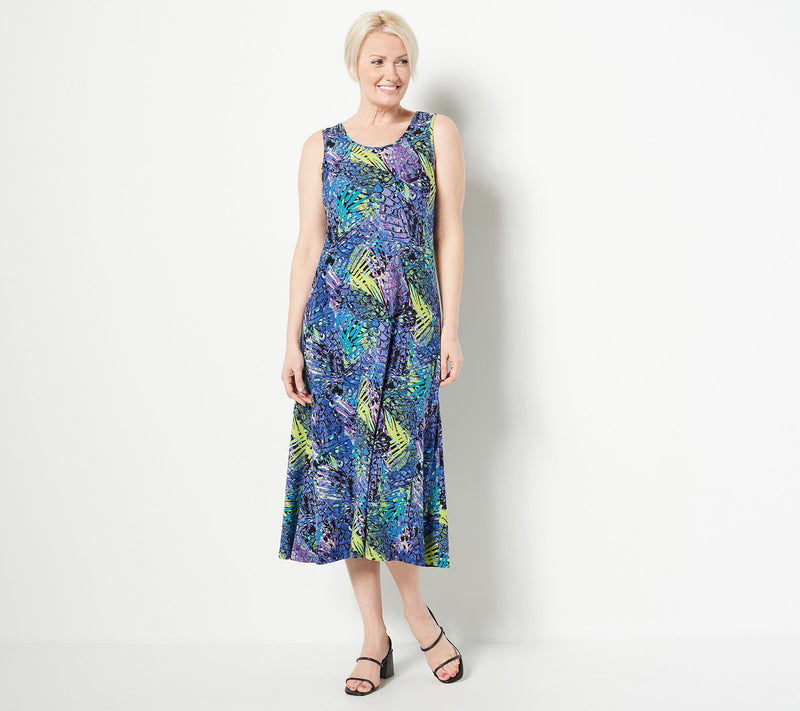 Women with Control Regular Como Jersey Midi Dress & Cardigan Set — View 15