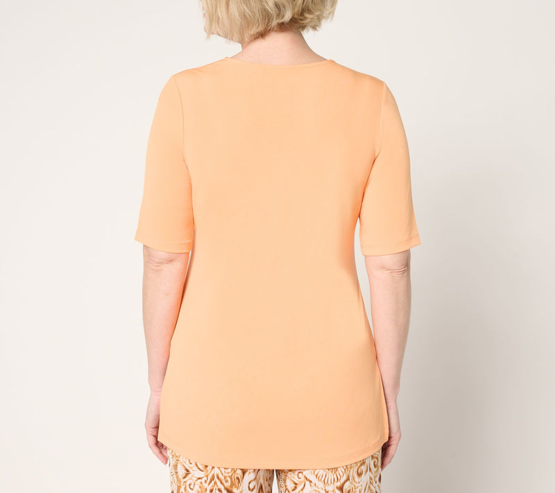 Susan Graver Modern Essentials Regular Liquid Knit Tunic — View 6