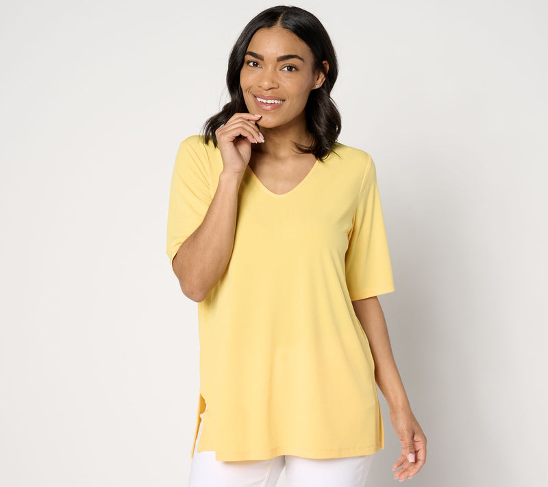 Susan Graver Modern Essentials Regular Liquid Knit Tunic — View 25