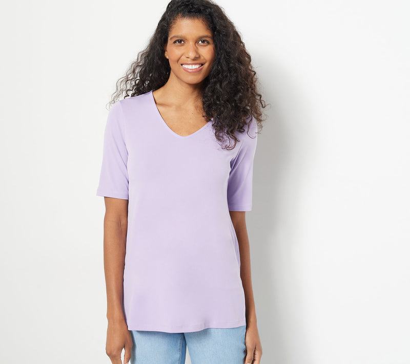 Susan Graver Modern Essentials Petite Liquid Knit Tunic — View 9