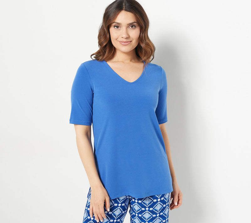 Susan Graver Modern Essentials Petite Liquid Knit Tunic — View 13