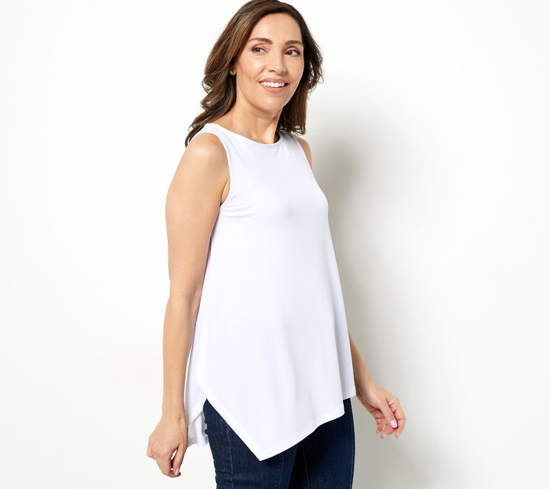 Susan Graver Modern Essentials Petite Liquid Knit Tank — View 5